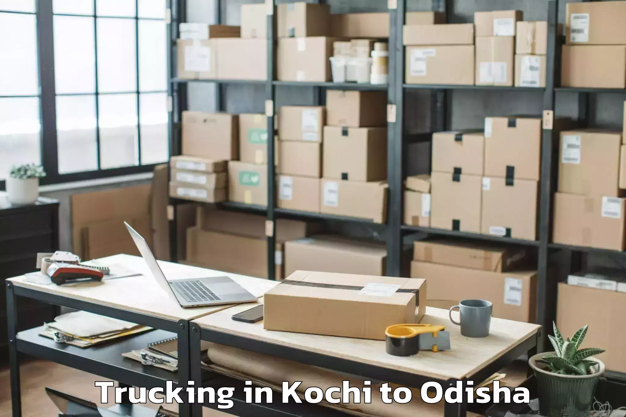 Book Kochi to Rengali Trucking Online